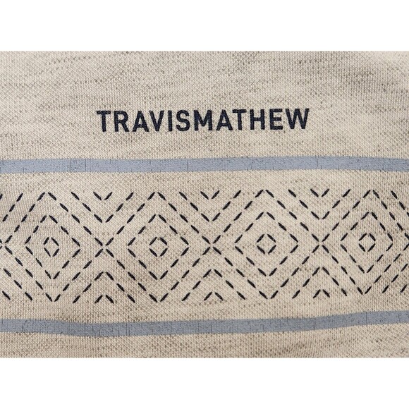 Travis Mathew Polo Shirt Men's 2XL Gray Short Sleeve Golf Stretch Performance - Picture 5 of 7